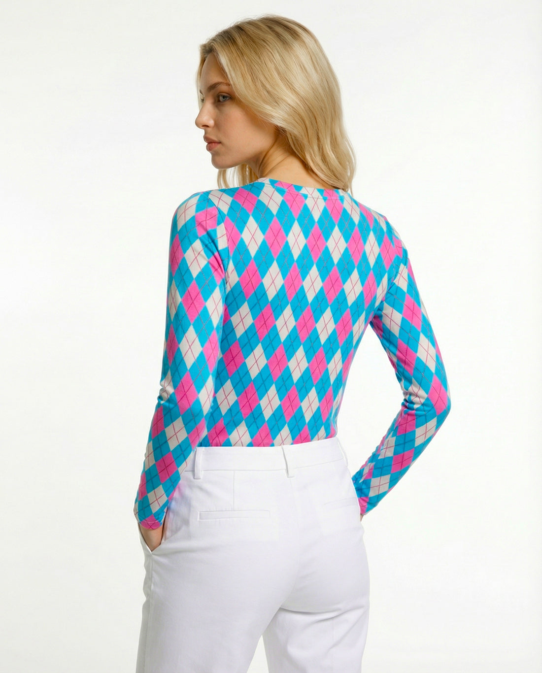 Elle Gante Long Sleeve Crew Neck Top 83Z26