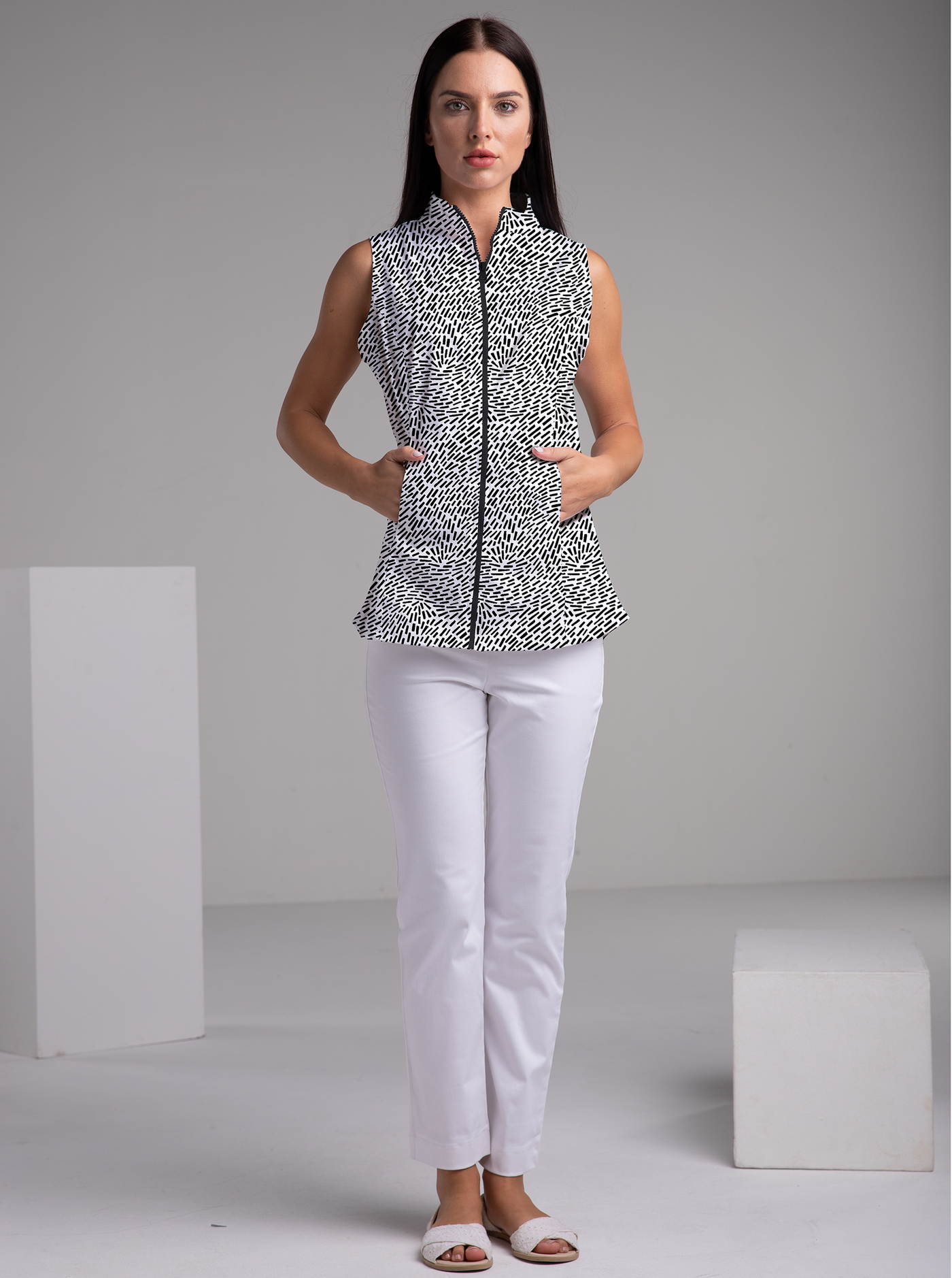 Printed Reversible Vest 102