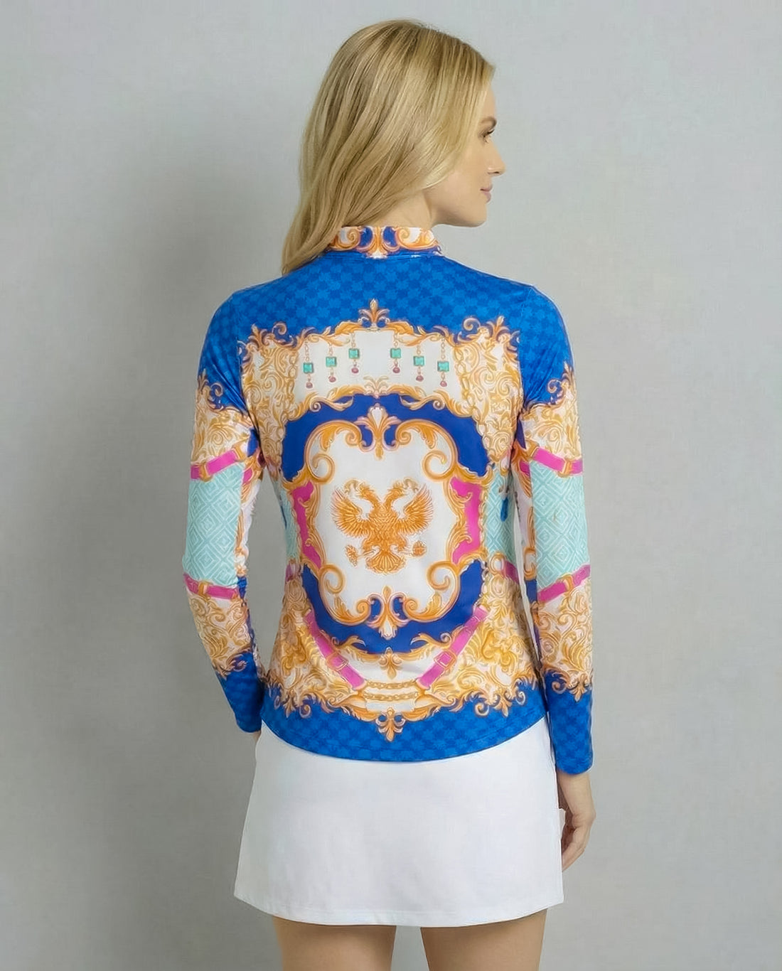 Adoro Long Sleeve Zip Mock Top 86Z39