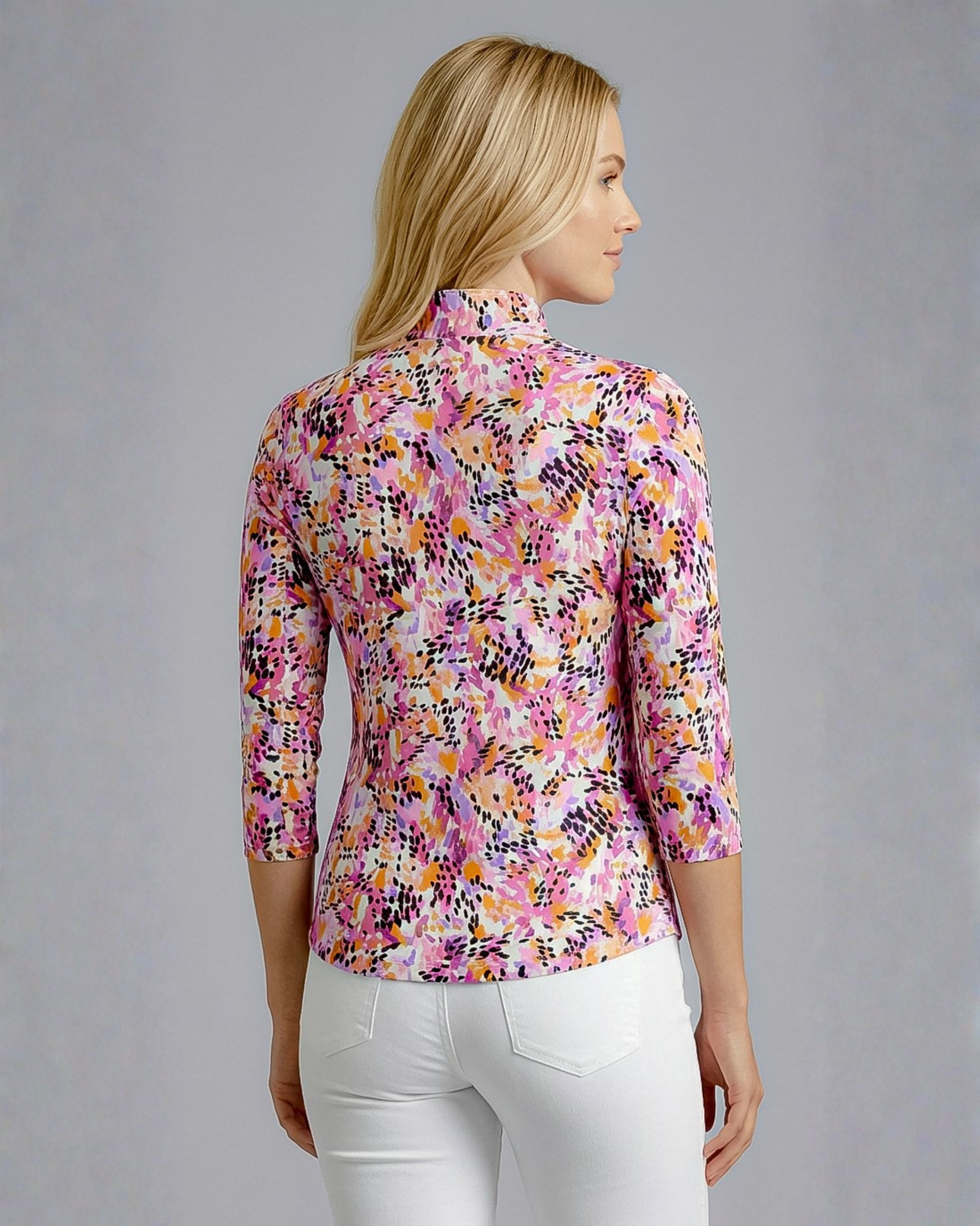 Wilderness 3/4 Sleeve Polo Top 68Z57