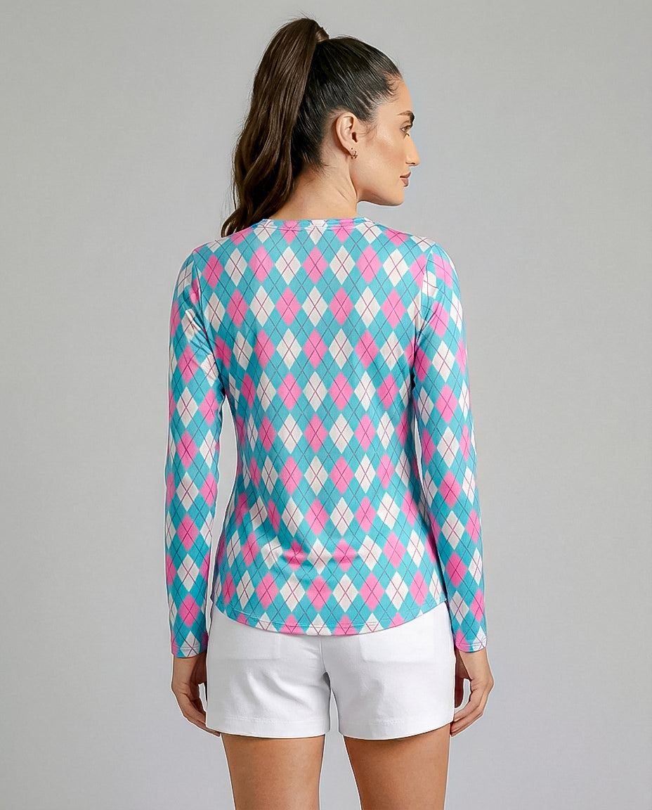 Elle Gante Long Sleeve Crew Neck Top 83Z26