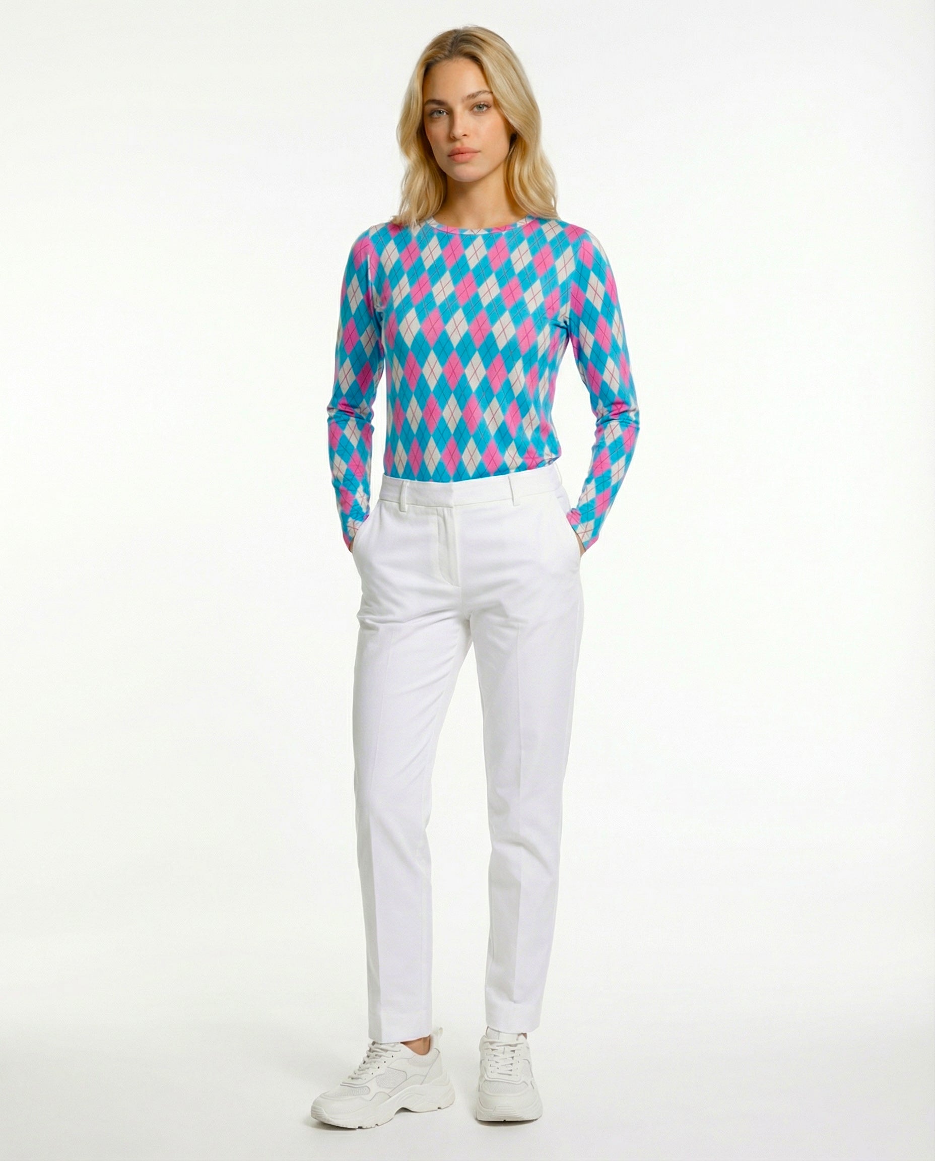 Elle Gante Long Sleeve Crew Neck Top 83Z26
