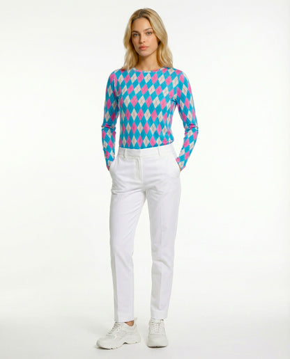 Elle Gante Long Sleeve Crew Neck Top 83Z26