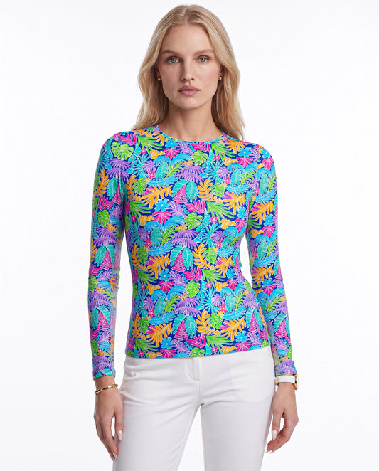 Deep Forest Long Sleeve Crew Neck Top 83Z44