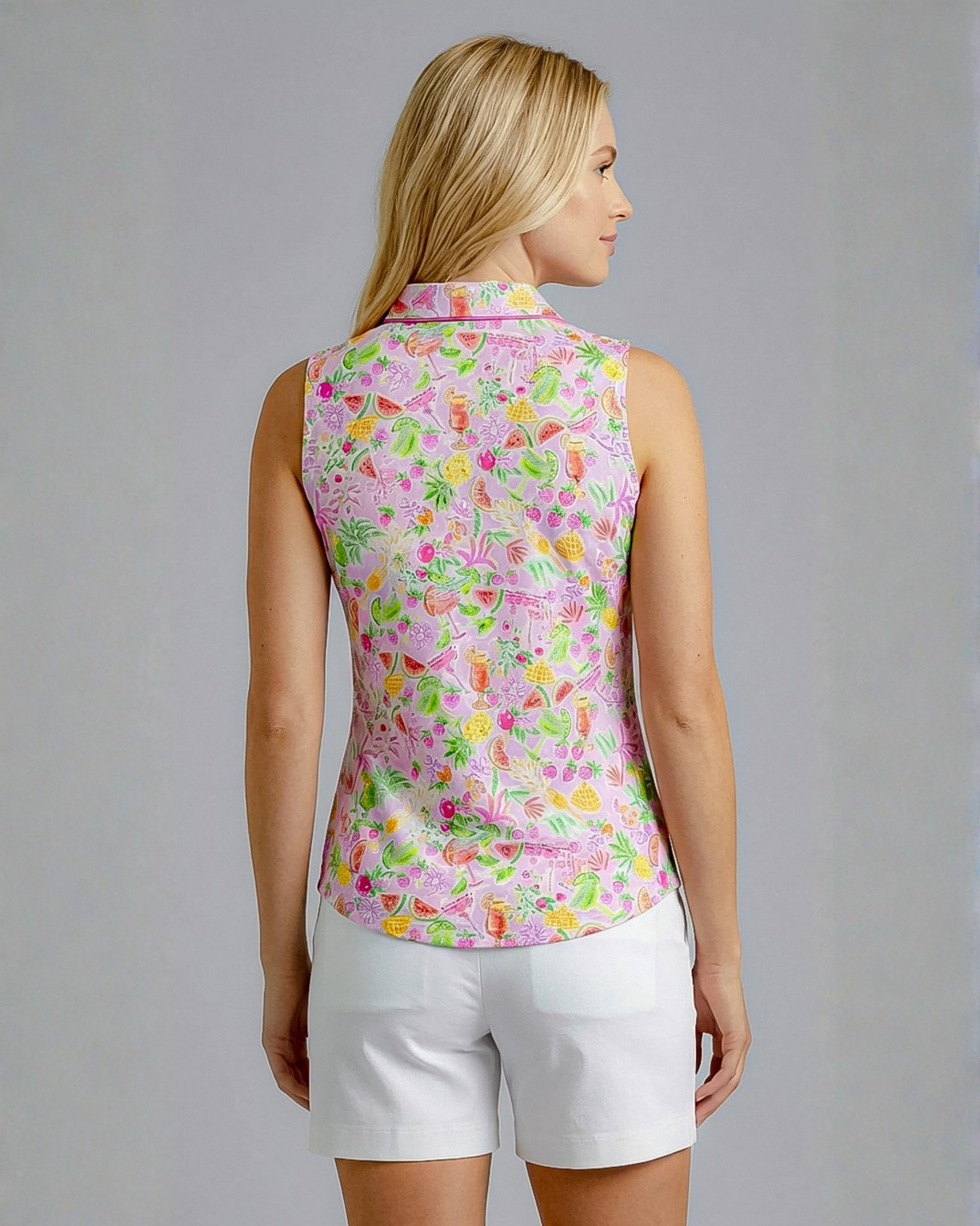 Cheers Sleeveless Polo Top 40Z42