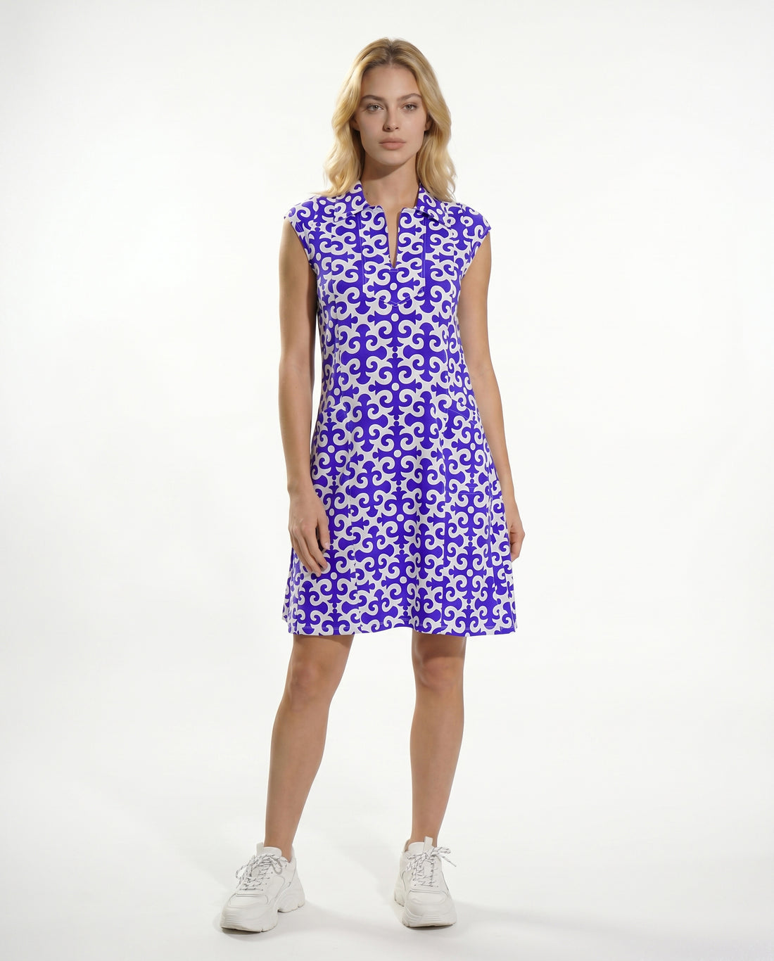 Gazebo Polo Neck Cap Sleeve Dress 67Z19