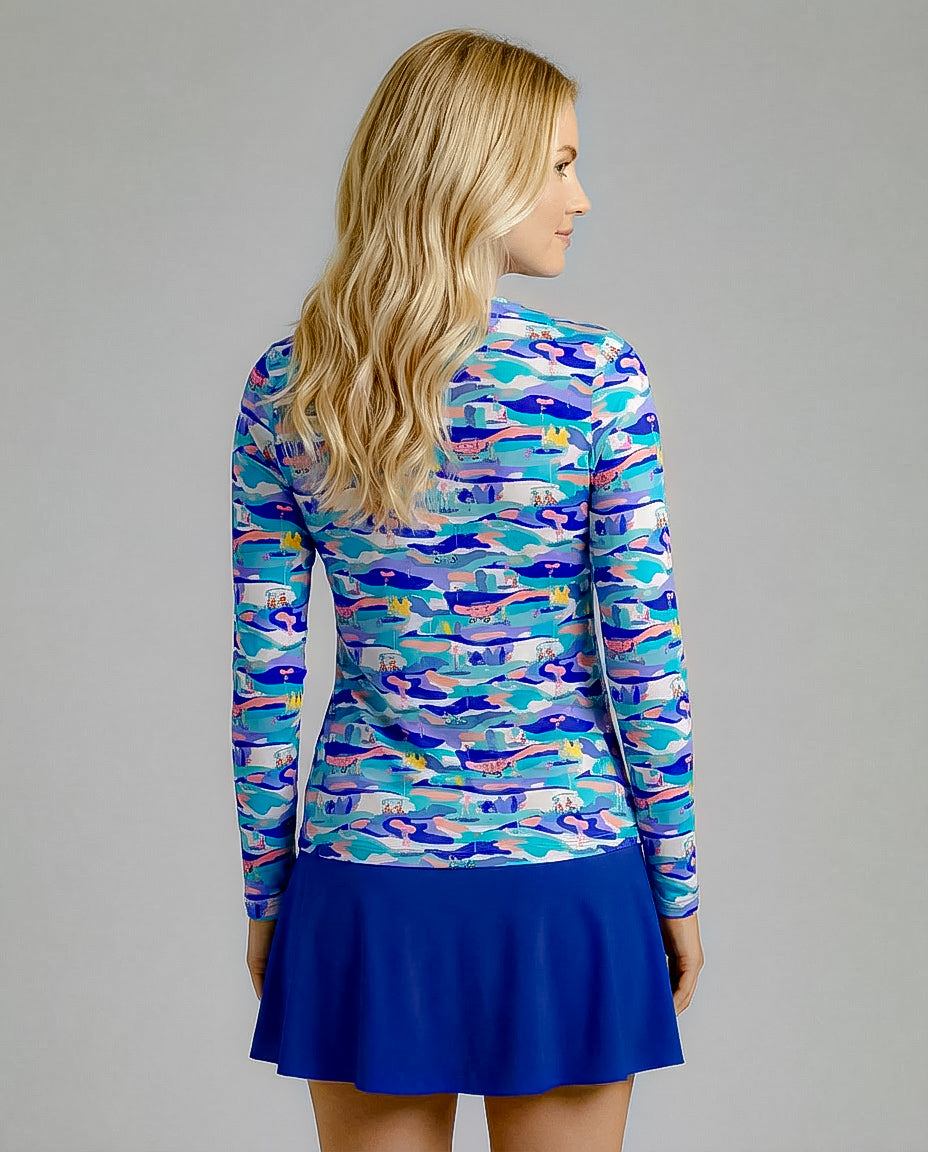 Winning Stroke Long Sleeve Crew Neck Top 83Z49