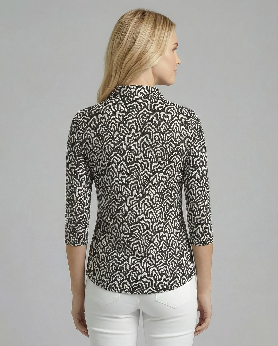 Out Of Course 3/4 Sleeve Polo Top 48Z54