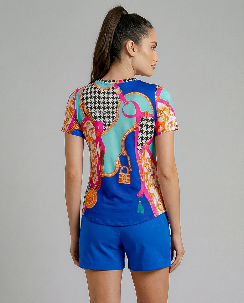 Caress Short Sleeve Crew Neck Dress 70Z03