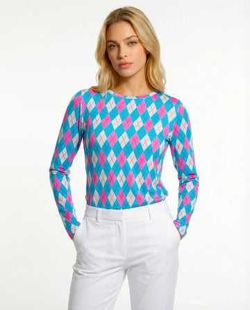 Elle Gante Long Sleeve Crew Neck Top 83Z26