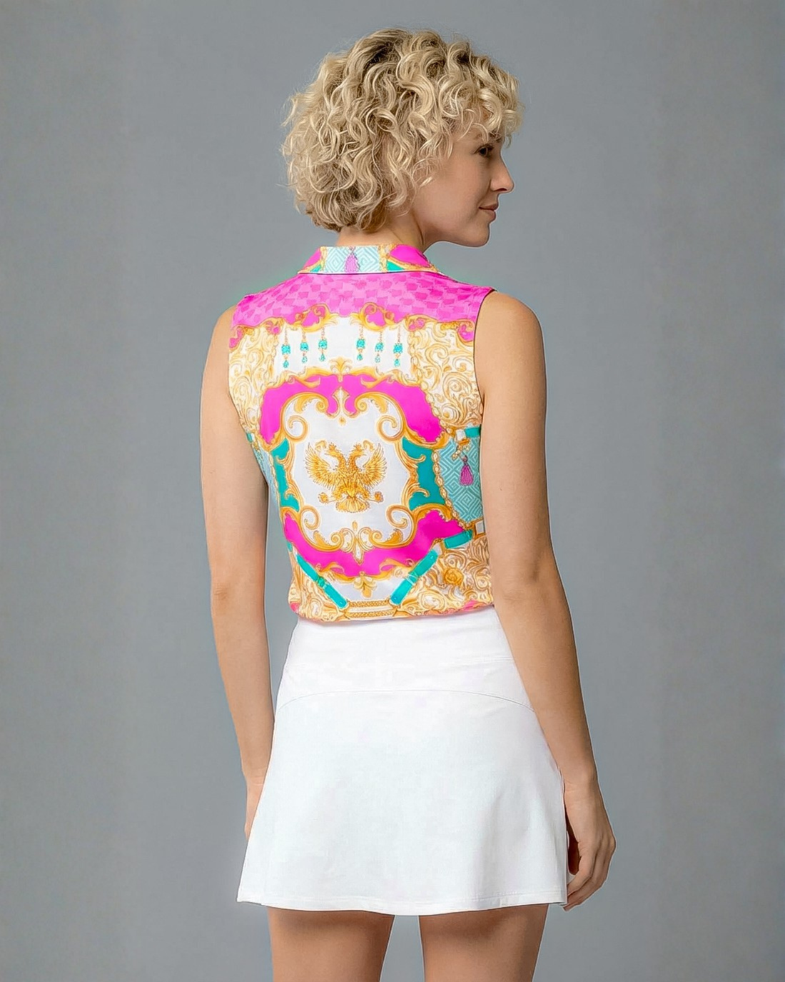 Adoro Sleeveless Polo Top 40Z39