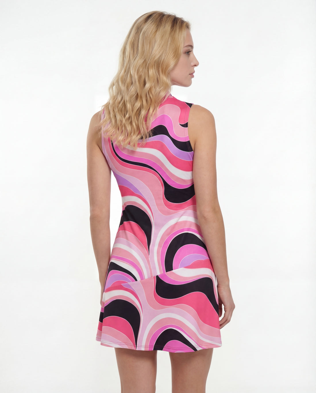Lorraine Sleeveless Hem Flounce Dress 52z09