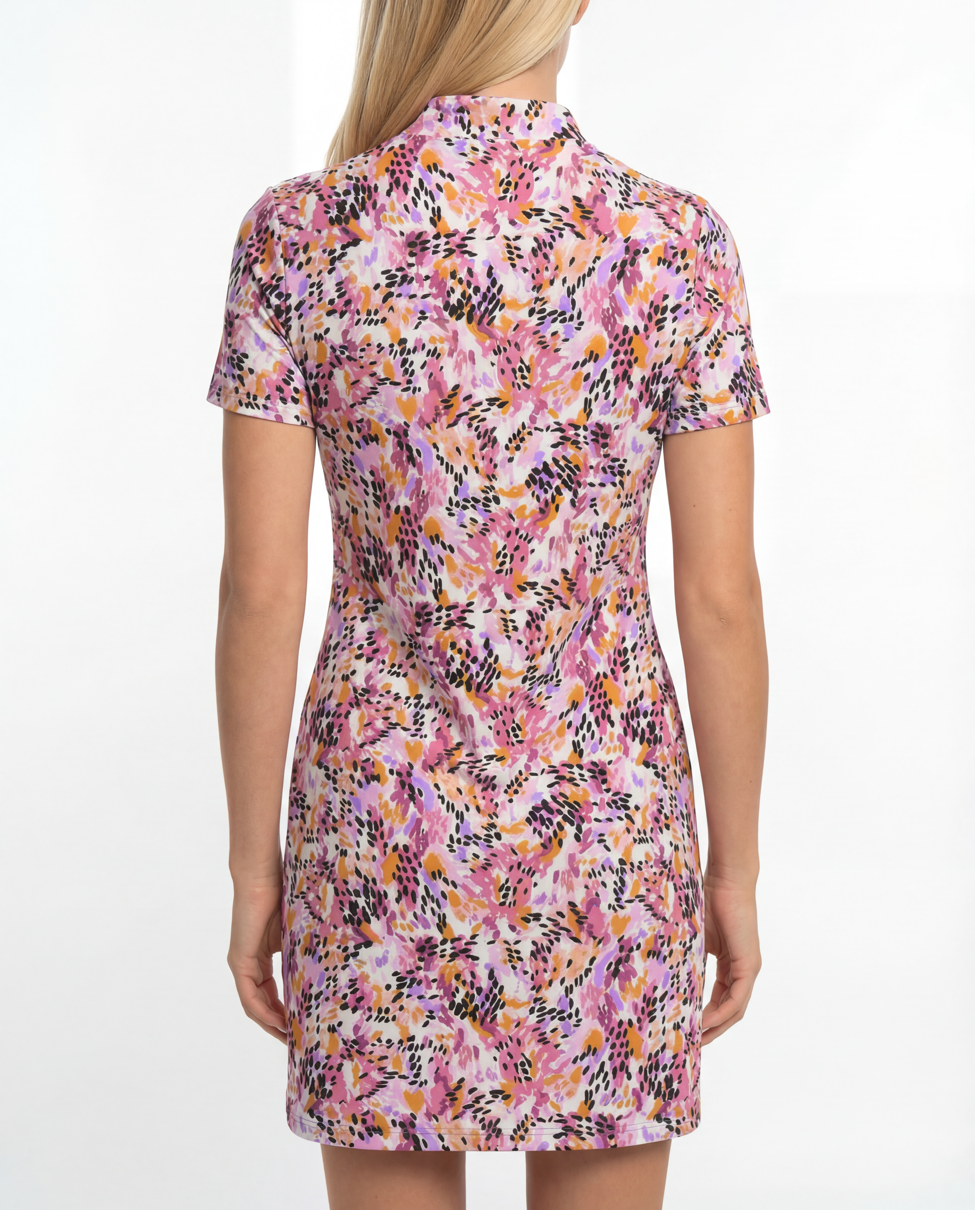 Wilderness Mock Neck Half Sleeve Dress 58Z57