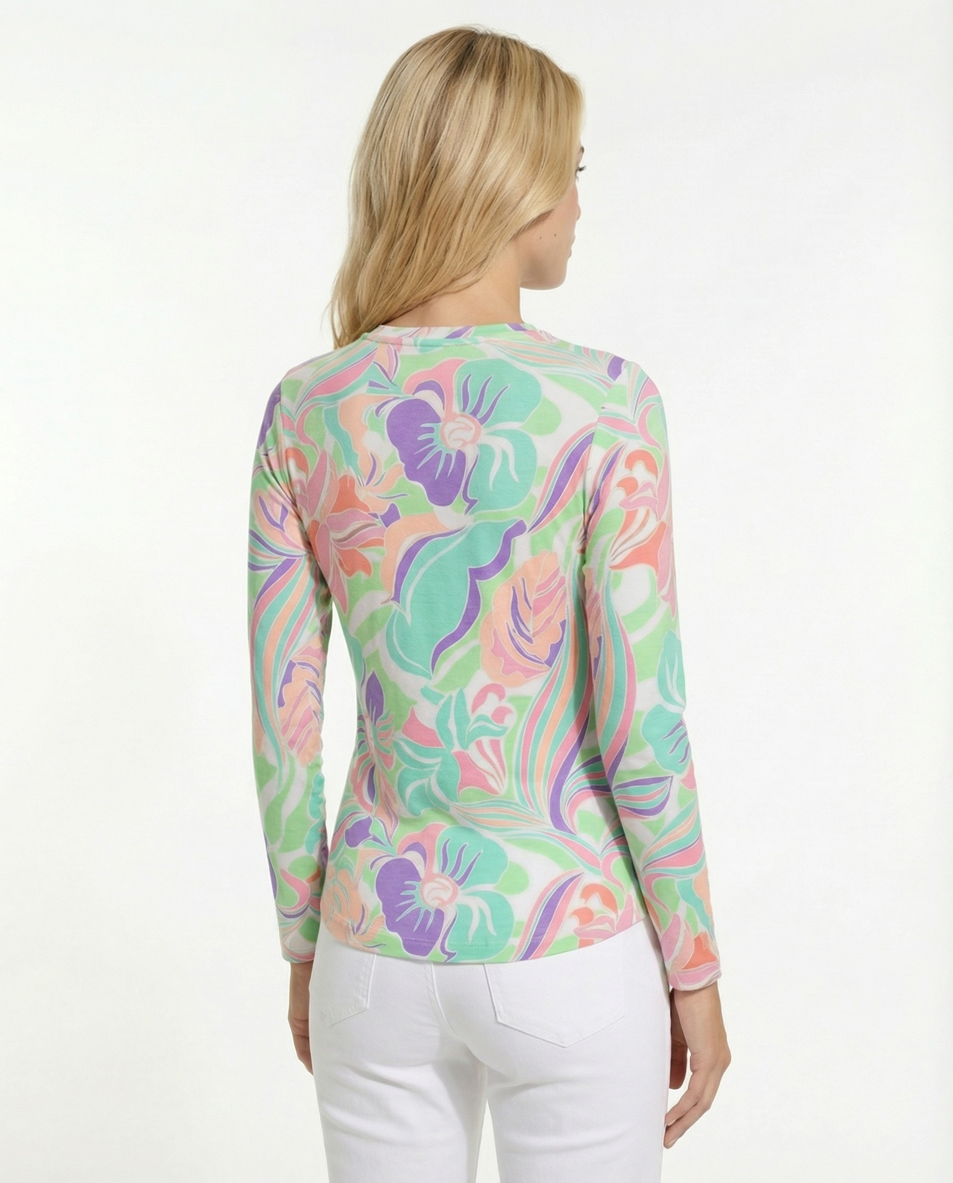 Allesia Long Sleeve Crew Neck Top 83Z10