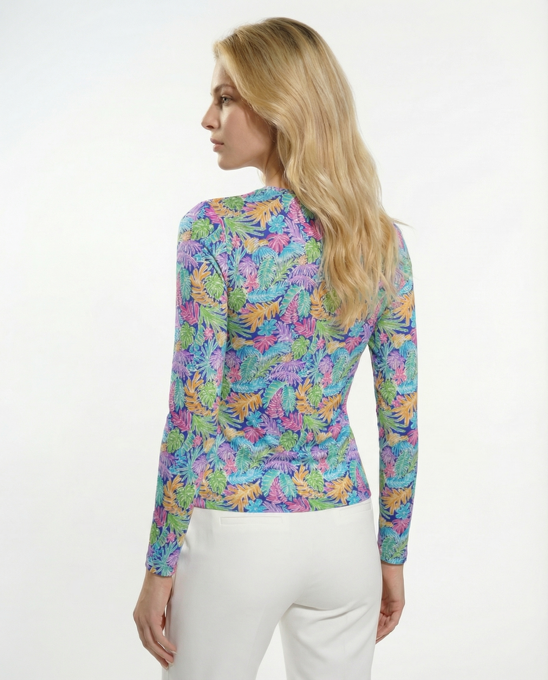 Deep Forest Long Sleeve Crew Neck Top 83Z44