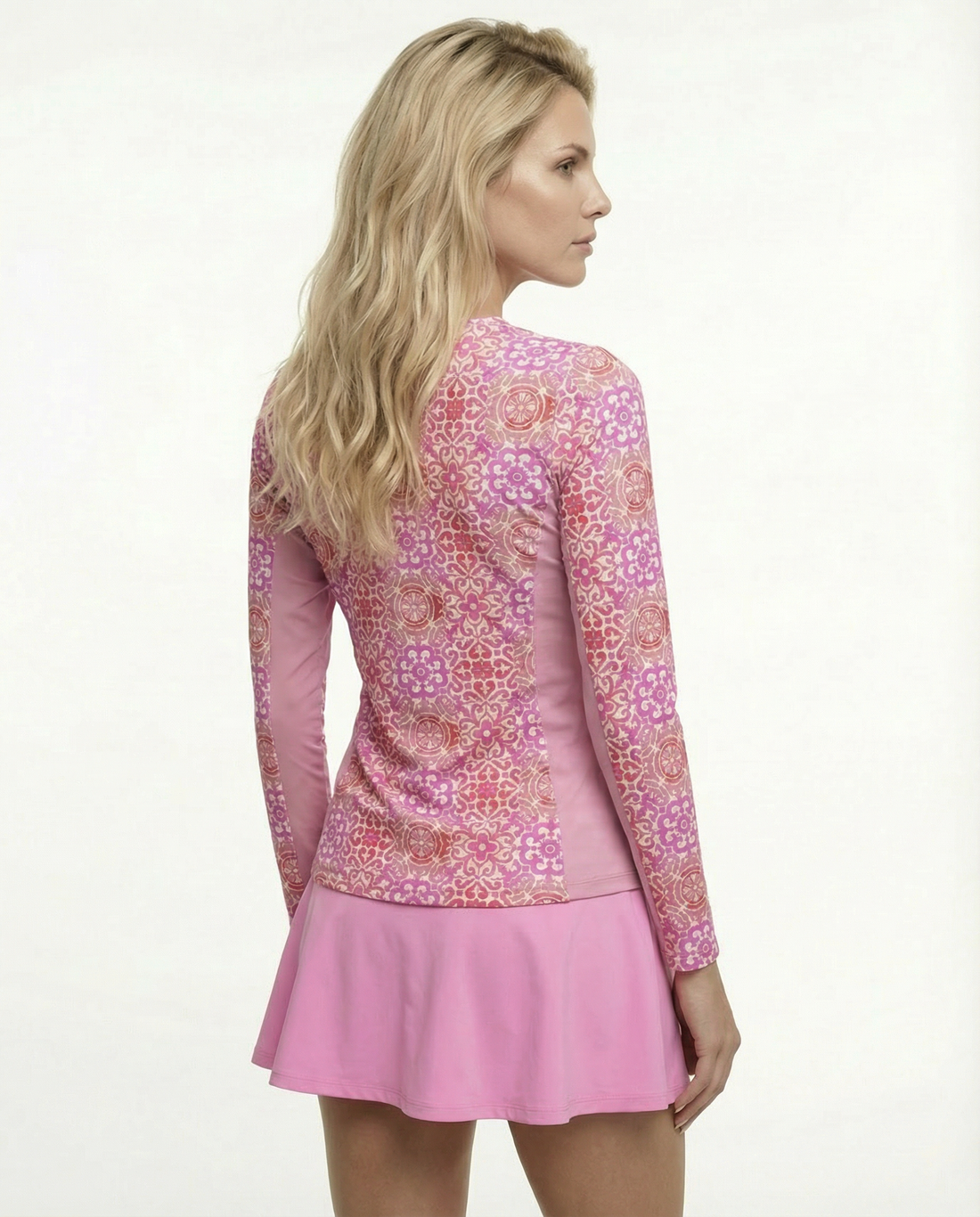 Milano Bar Long Sleeve Crew Net Neckline Top 83Z27v00