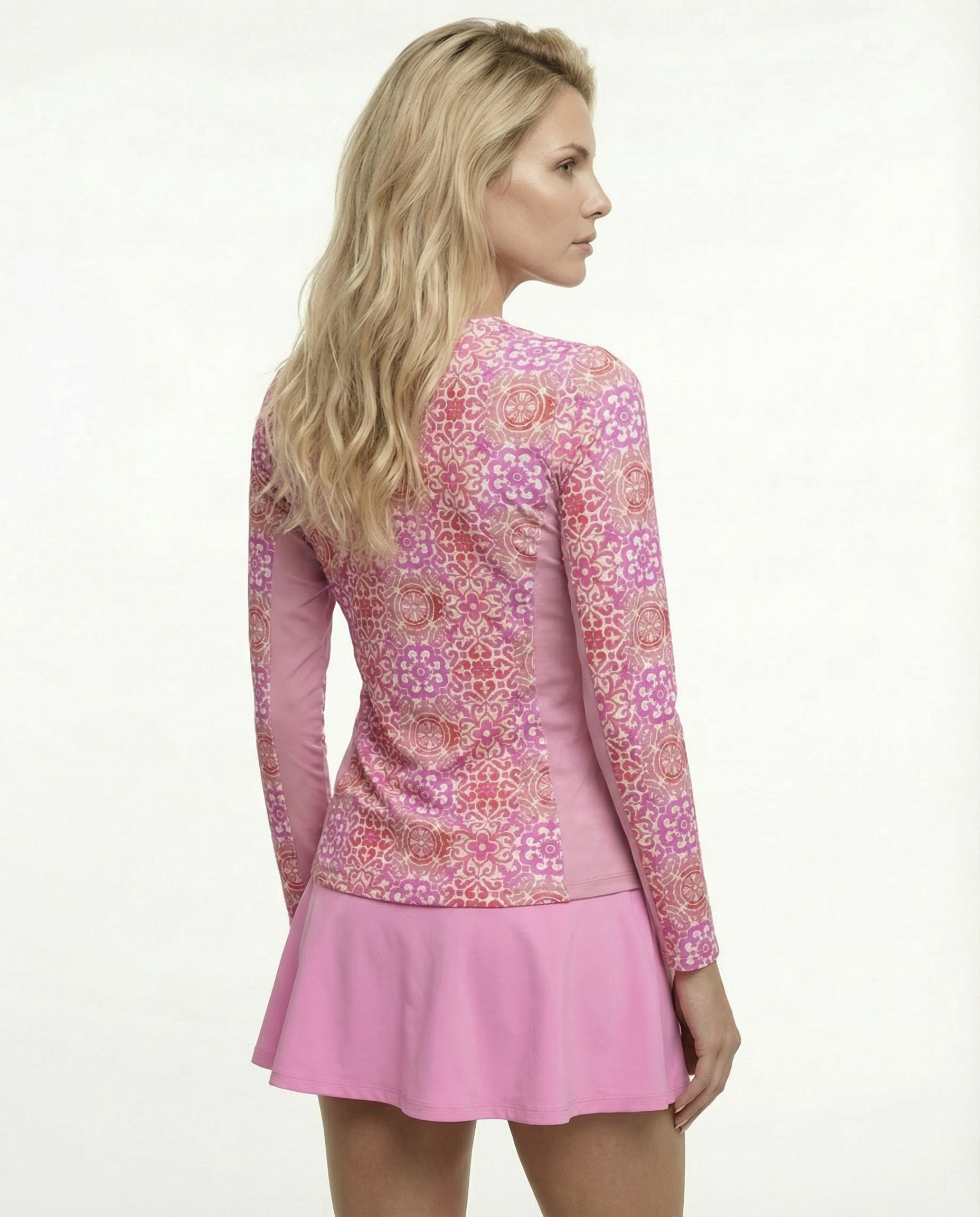 Milano Bar Long Sleeve Crew Net Neckline Top 83Z27v00