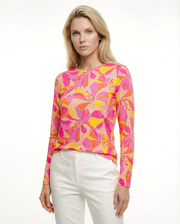 Satine Short Sleeve Crew Neck Top 70Z17