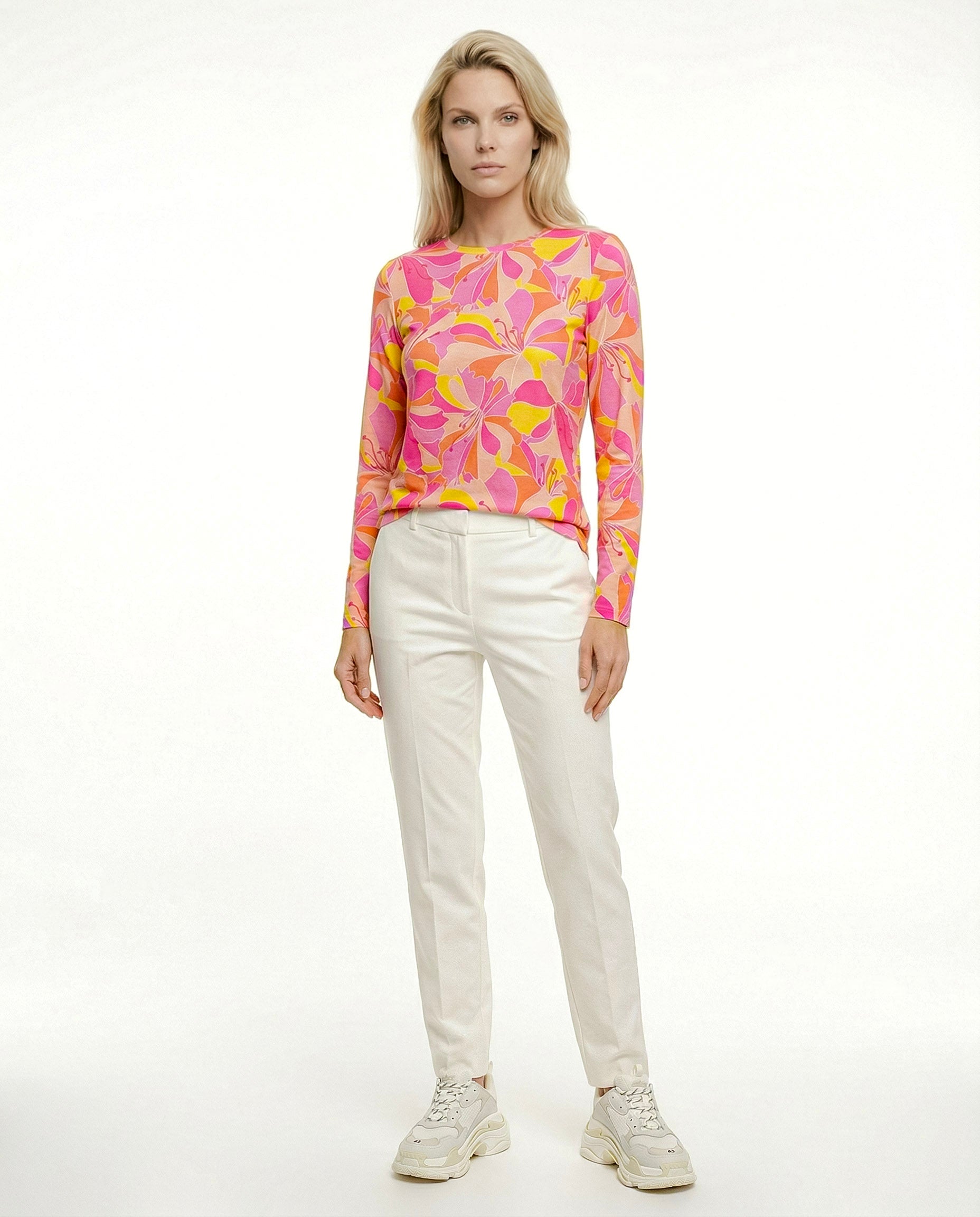 Satine Short Sleeve Crew Neck Top 70Z17