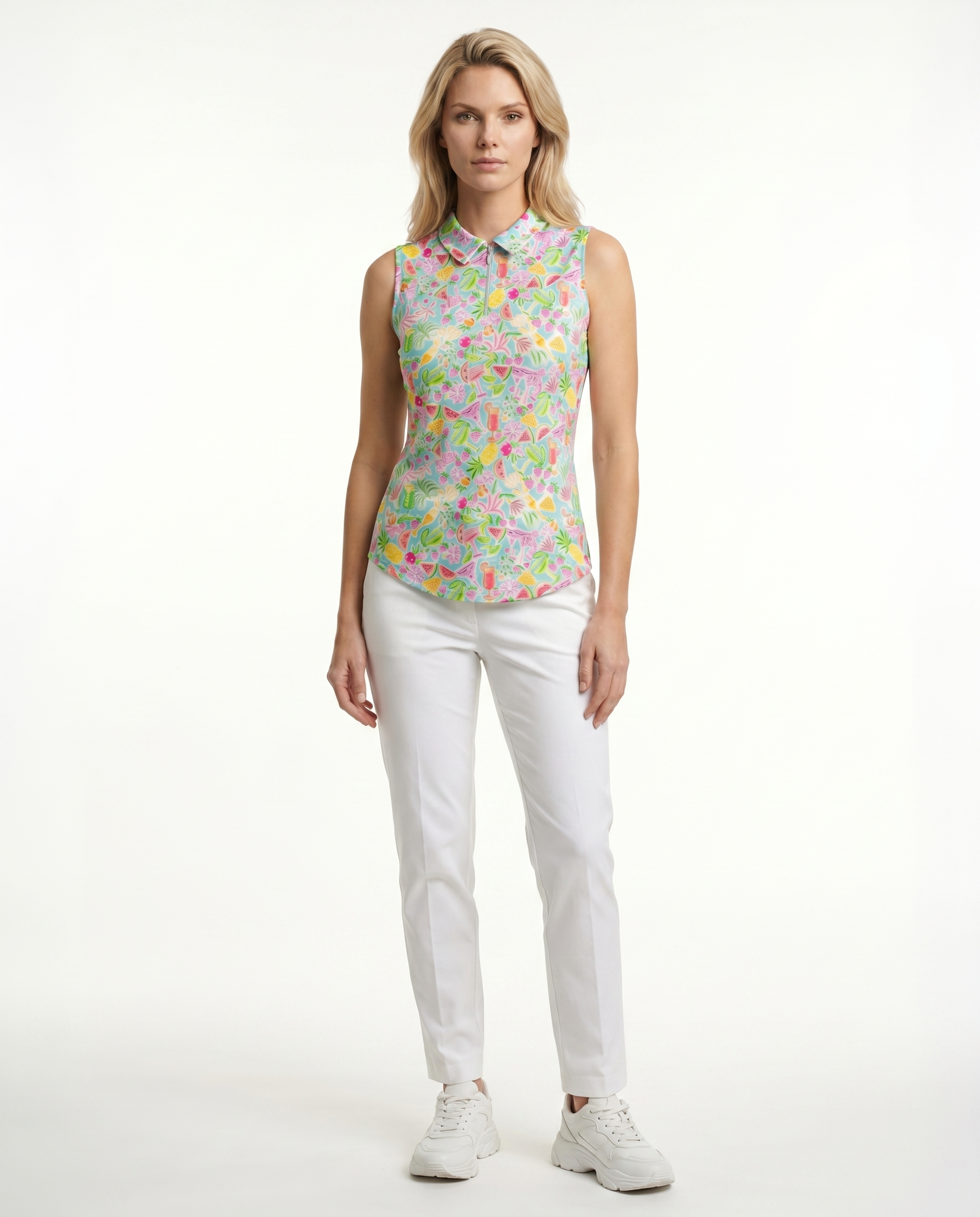Cheers Sleeveless Polo Top 40Z42