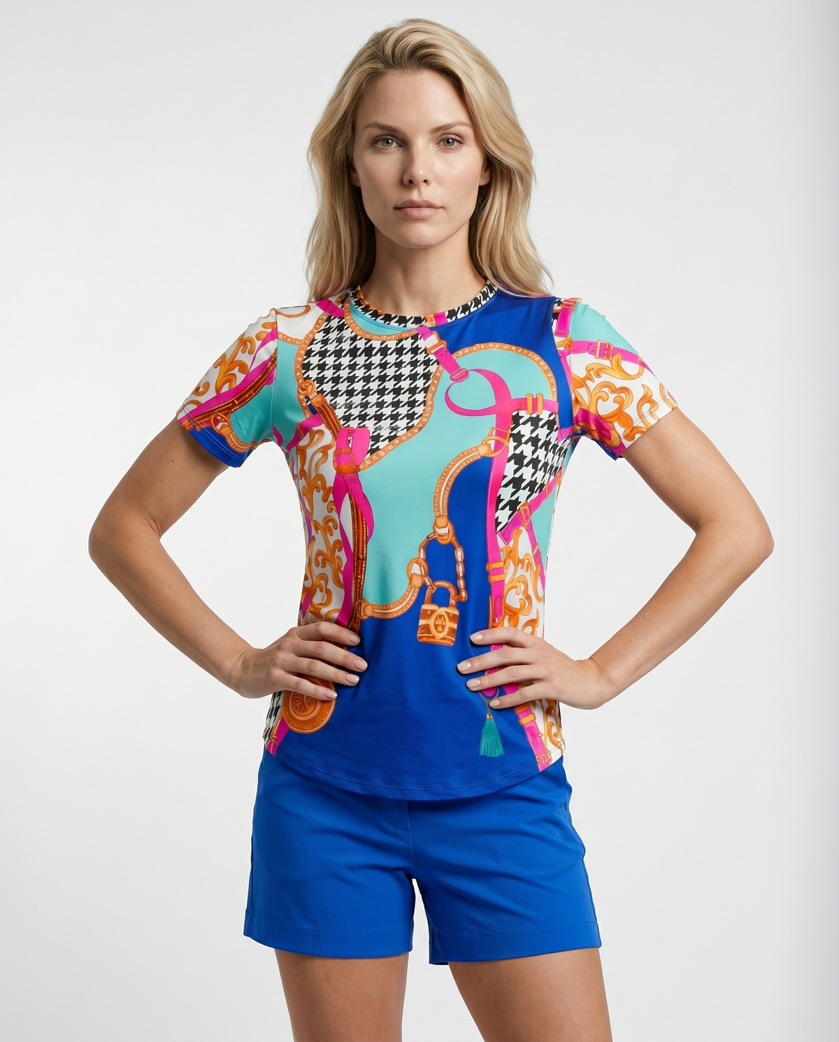 Caress Short Sleeve Crew Neck Top 70Z03