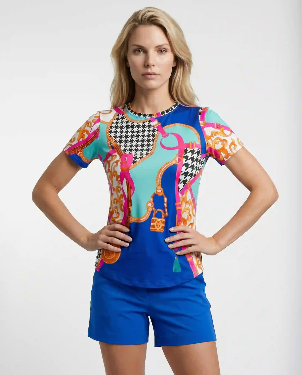Caress Short Sleeve Crew Neck Top 70Z03