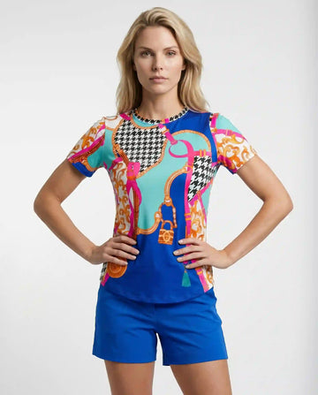 Caress Short Sleeve Crew Neck Top 70Z03