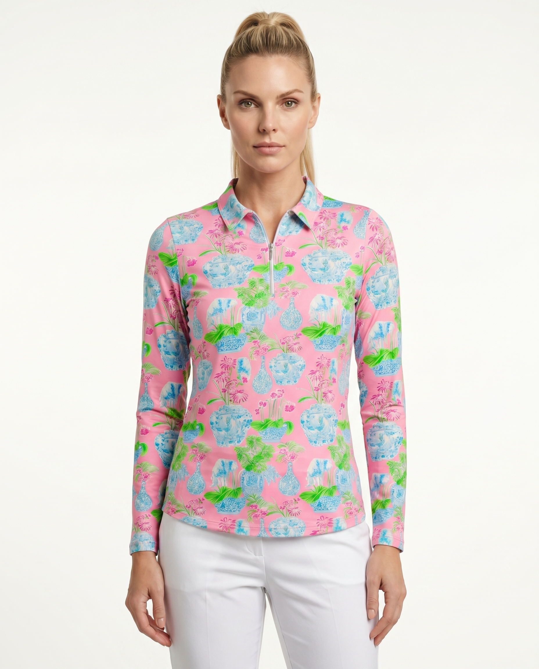 Jamboree Long Sleeve Polo Top 84Z14
