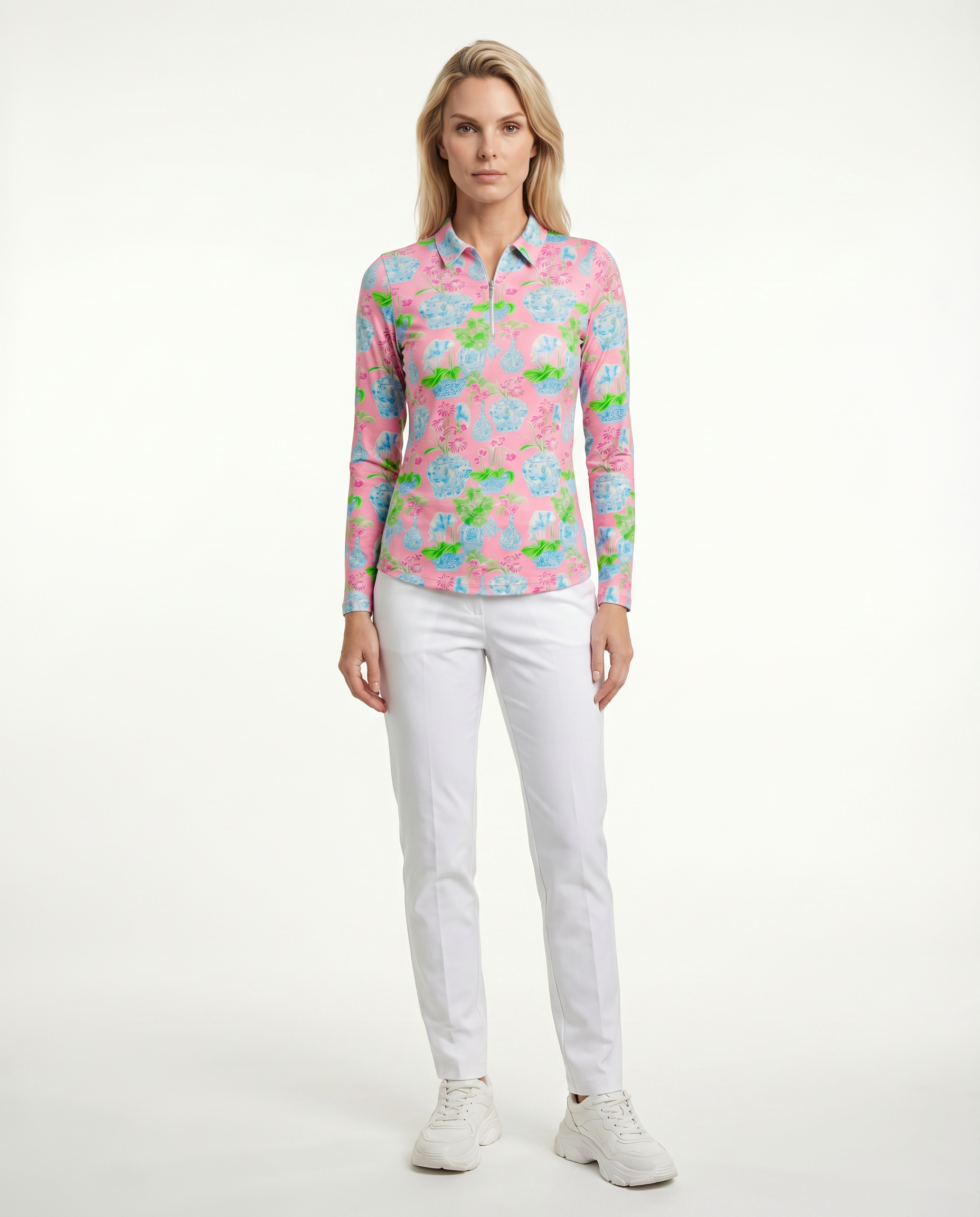 Jamboree Long Sleeve Polo Top 84Z14