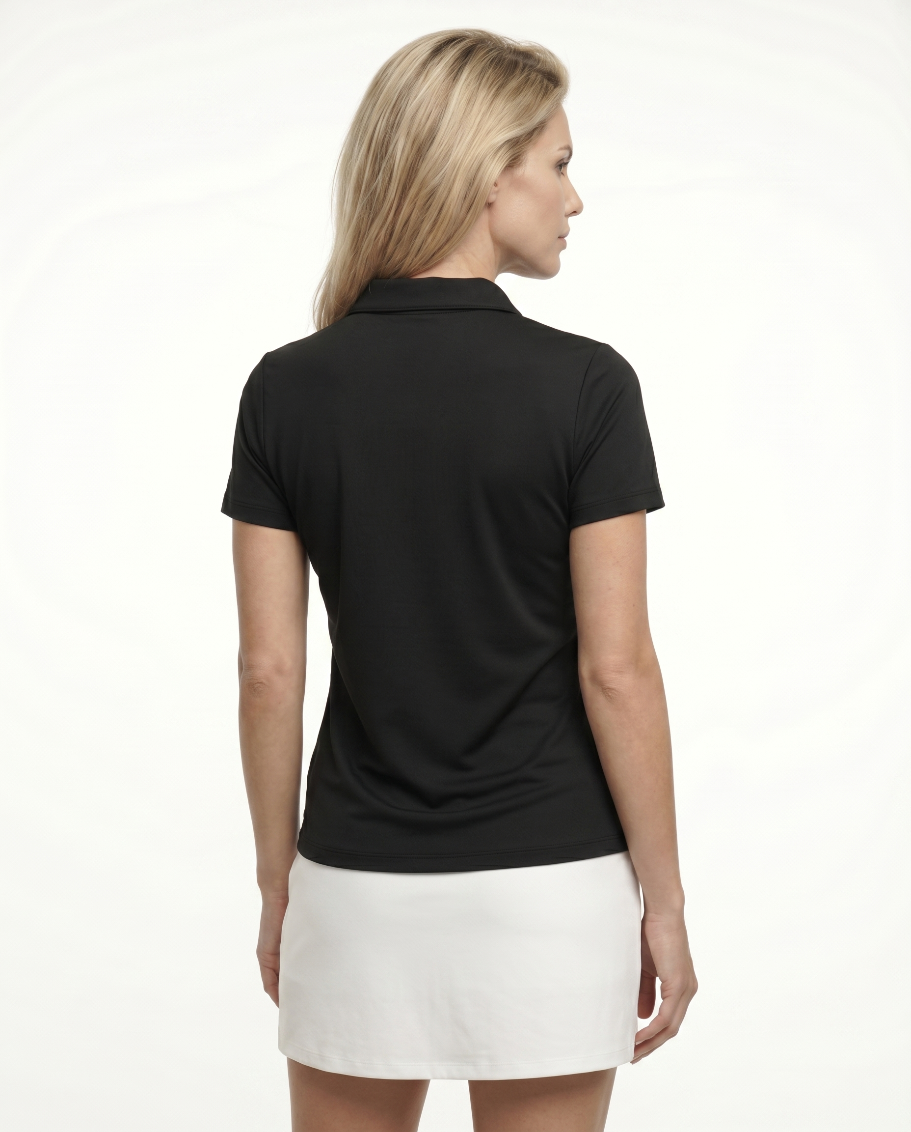 Solid Short Sleeve Polo Top 6900