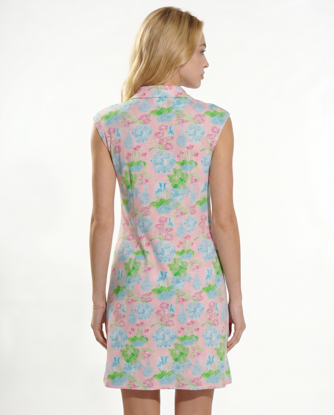 Jamboree Polo Neck Cap Sleeve Dress 67Z14