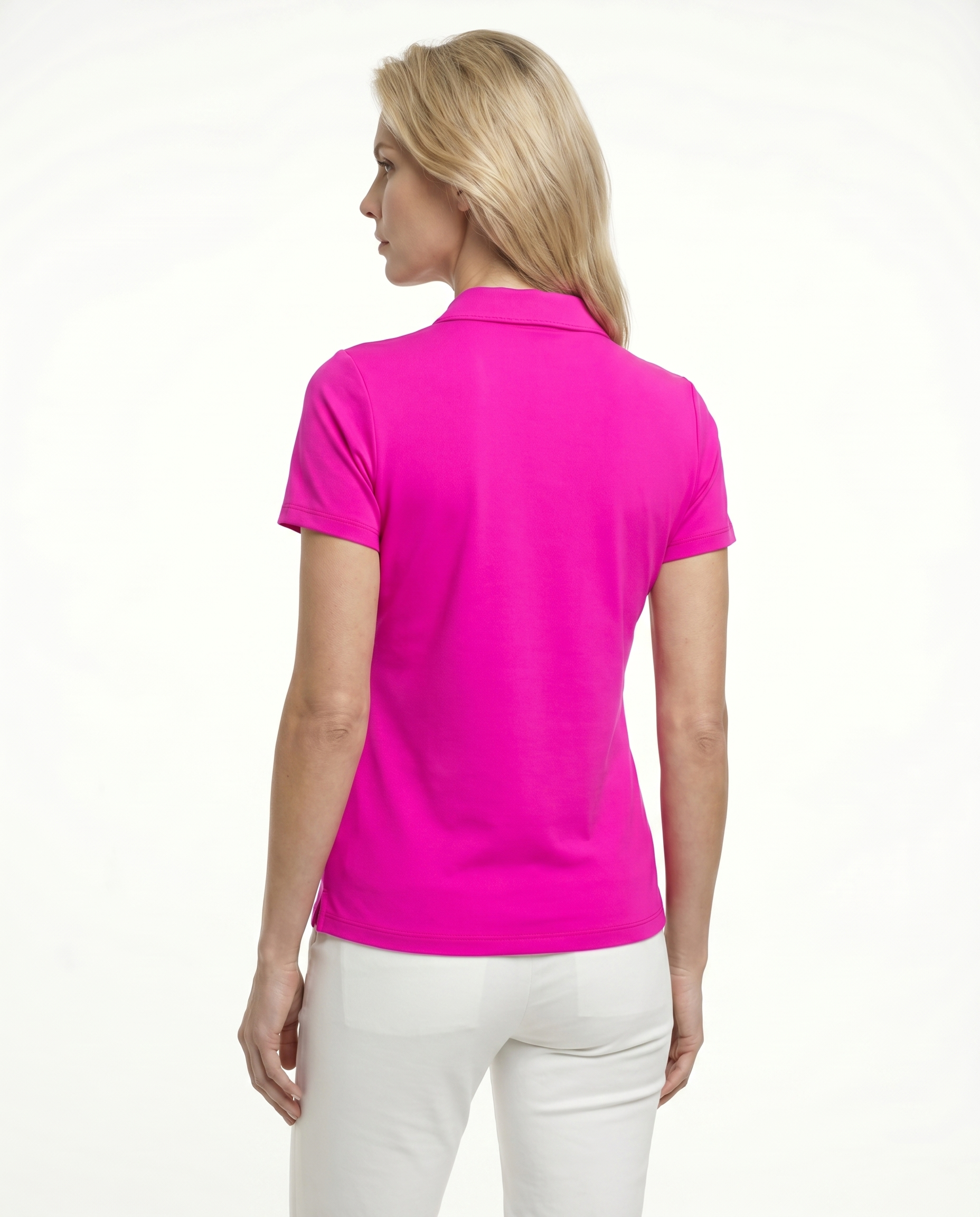 Solid Short Sleeve Polo Top 6900