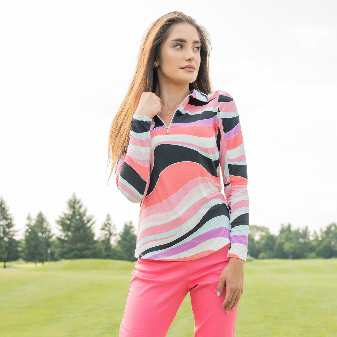 Lorraine Long Sleeve Polo Top 84Z09