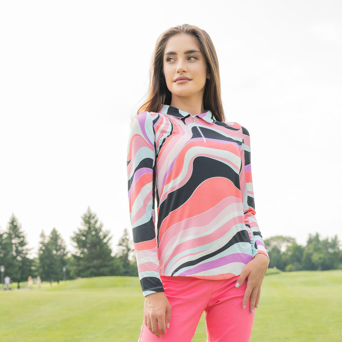 Lorraine Long Sleeve Polo Top 84Z09